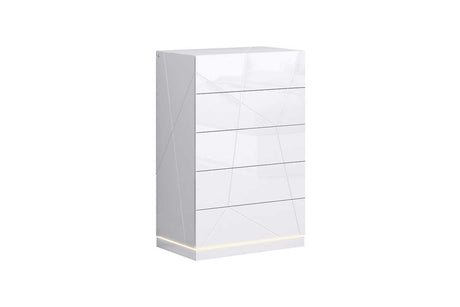Lea White Chest front angled view