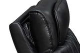 Bluetooth speakers in loveseat console shown