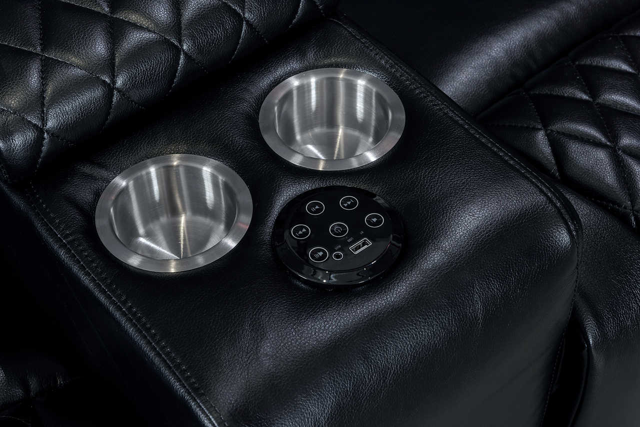 Power Reclining Loveseat in Leather Air material