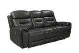 Power reclining mechanism of Rosewood Grey loveseat