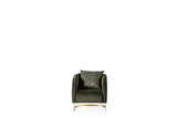 Luma Grey Armchair backrest detail