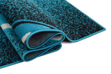 Close-up of turquoise pattern on Contempo 42 rug