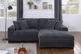 Alternate main view of Comfy II Grey sectional sofa