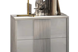 Alternate main view of Tower White LED Panel Bedroom Set