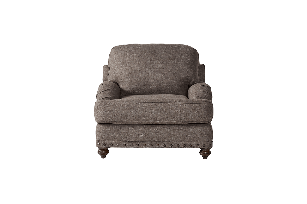 Phineas Driftwood Upholstered Accent Chair front view
