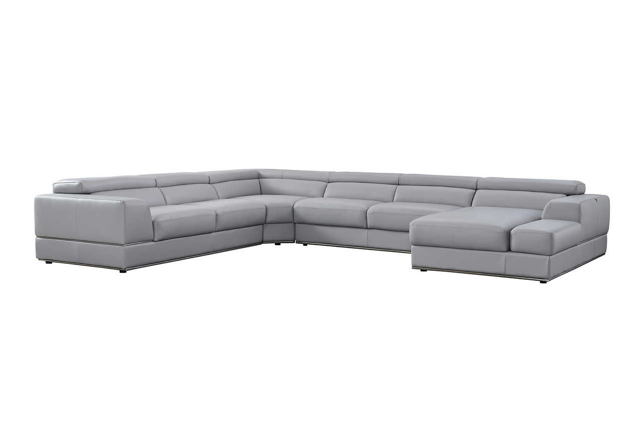 Main front view of sectional sofa