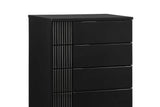 Modena Black Chest in room setting with modern decor