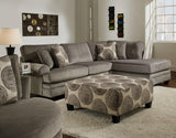 Close-up of Selena Mercury Ottoman upholstery fabric texture