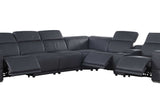 Franco sectional corner seat with Italian leather finish