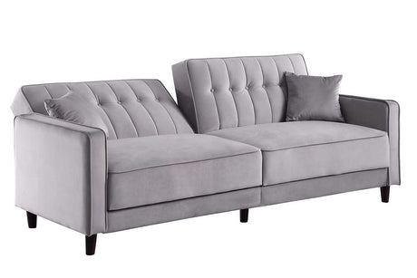 Cozy Grey Sofa Bed frontal view