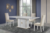 Vogue White Rectangular Dining Room Set