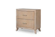 Laguna light brown nightstand side view with drawer