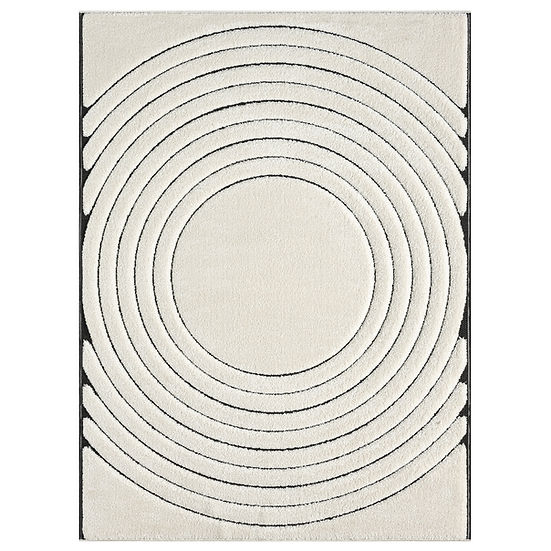 Skyler S626 Phantom medium area rug 5x7 view from above