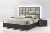 Mona Gray Chest in a modern bedroom setting
