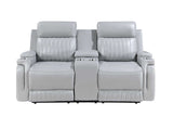 Ethan 3-piece reclining set arranged in living room