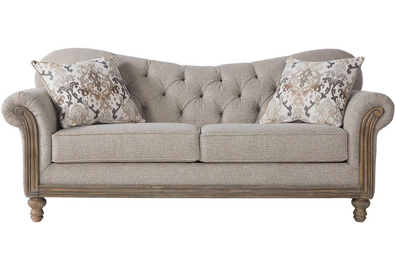 Back view of Sandstone Oyster Beige Upholstered Chair
