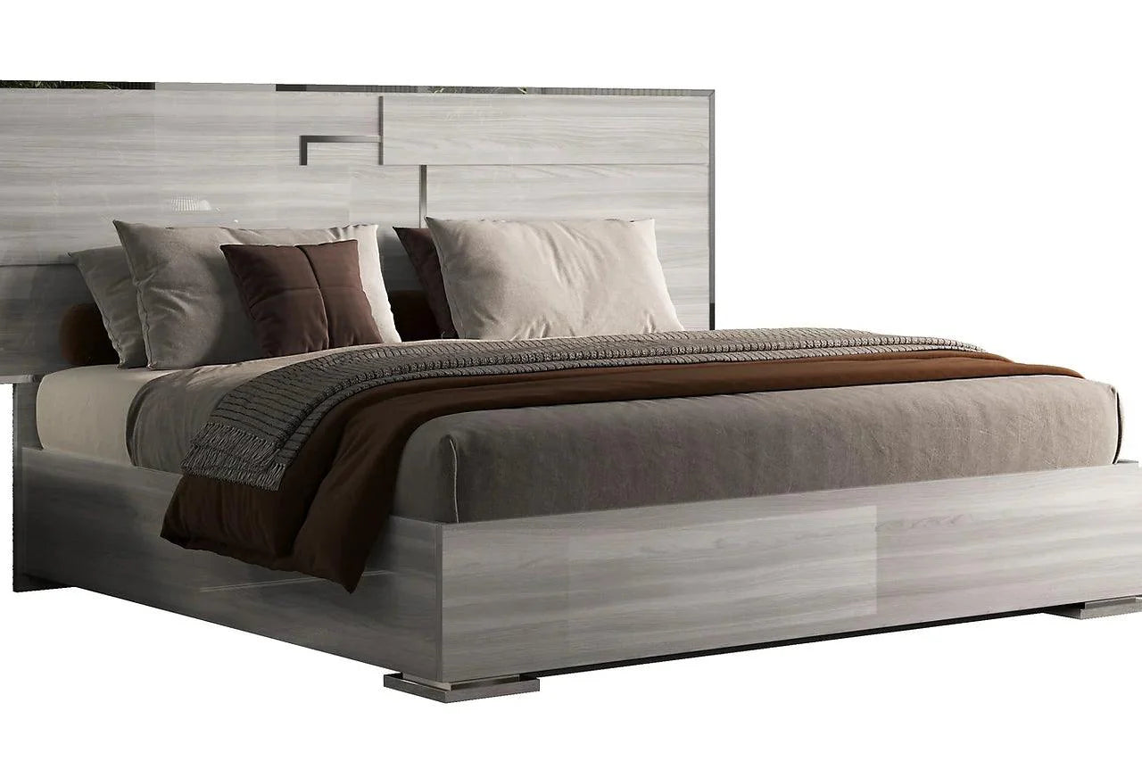 Infinity Gray two-drawer nightstand top view