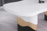 Orion dining set detail of table base