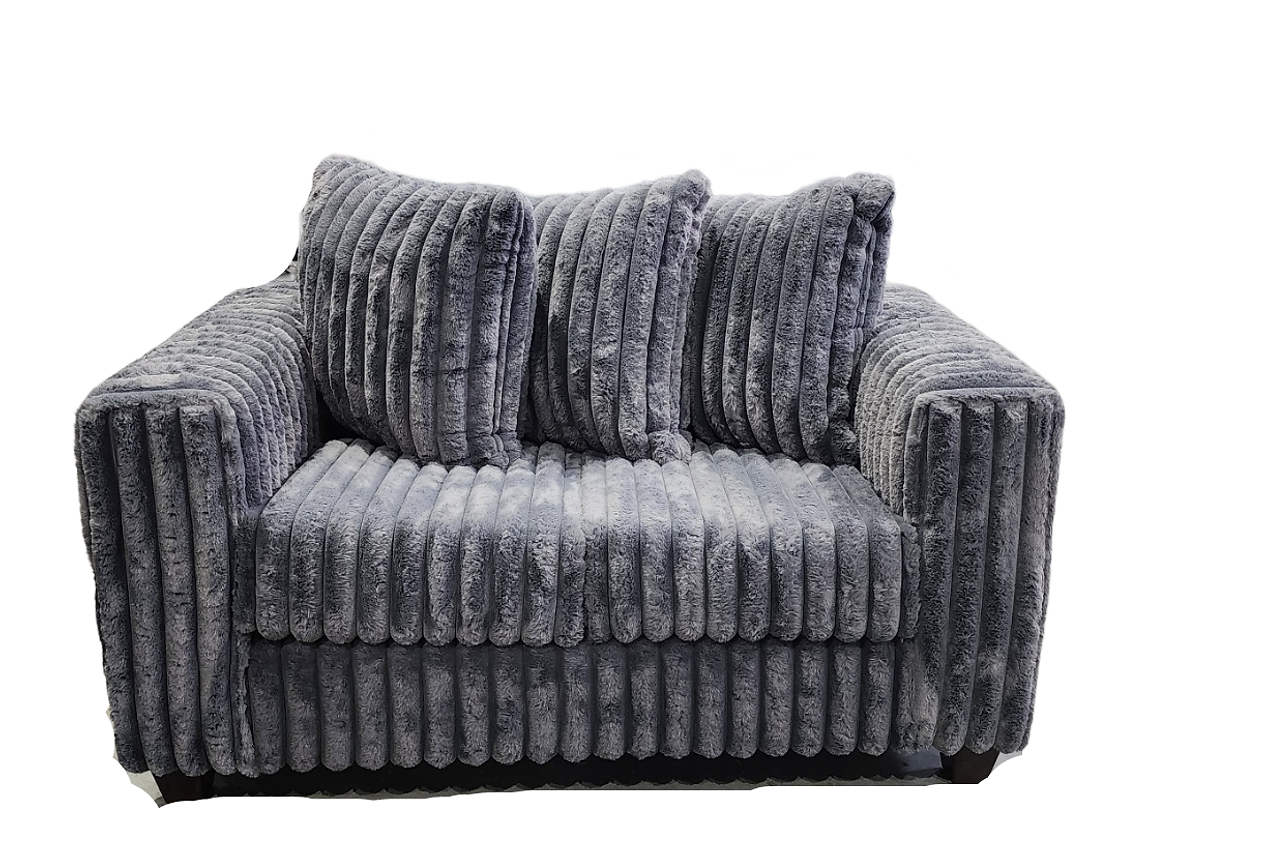 Alternate main view of Gia Gray 2-Piece Living Room Set sofa and loveseat