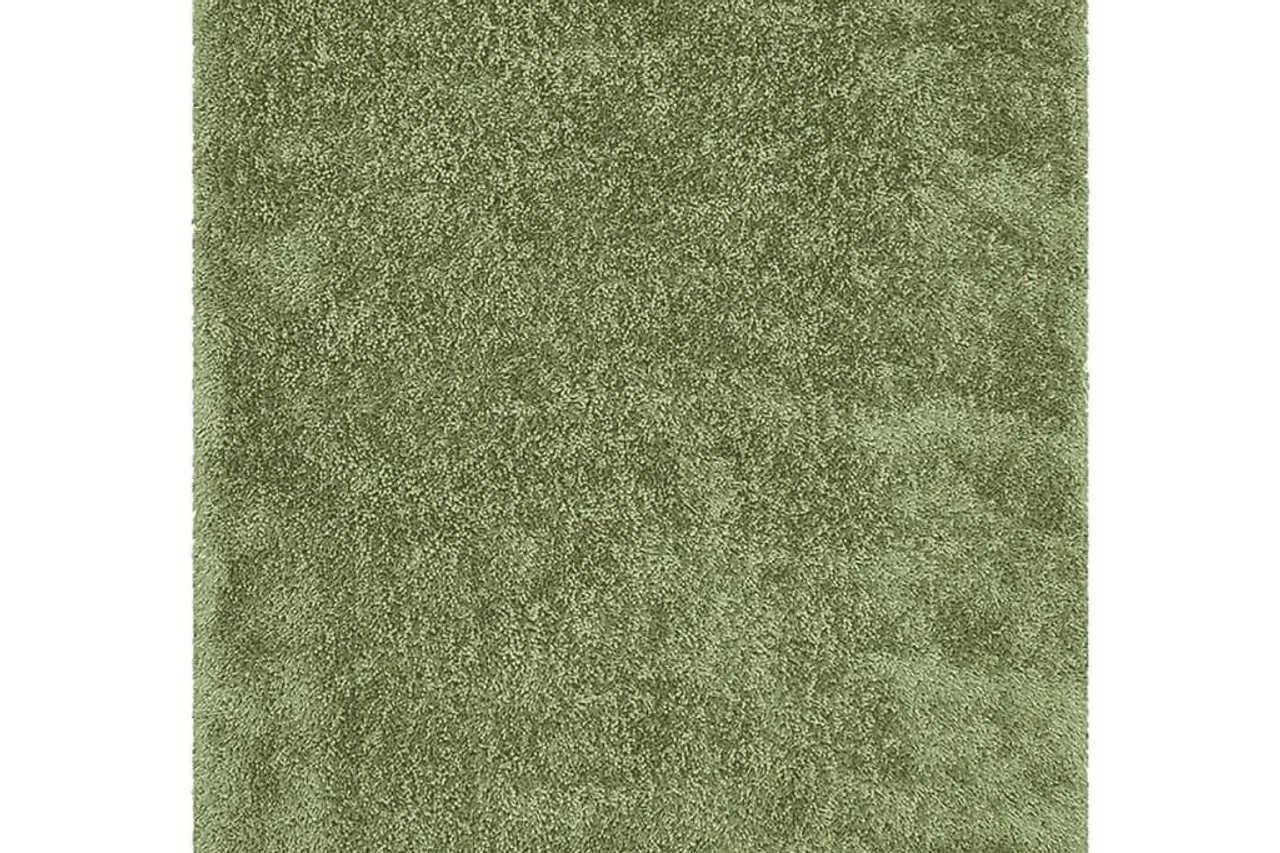 Afro Shag Lime Green Modern Transitional Art Silk Shine Rug showing top texture