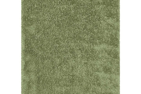 Afro Shag Lime Green Modern Transitional Art Silk Shine Rug showing top texture