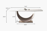 Dining table with decorative place settings