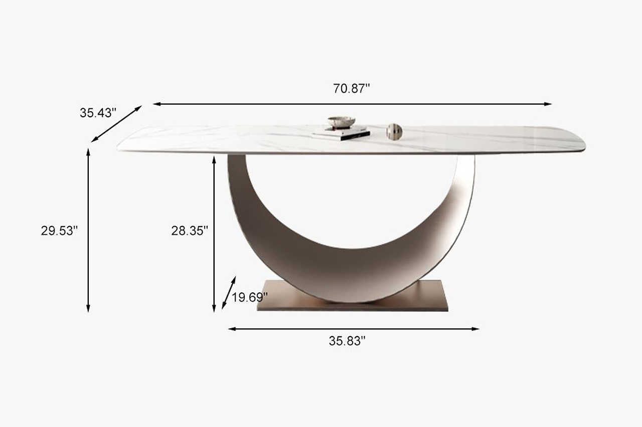 Dining table with decorative place settings