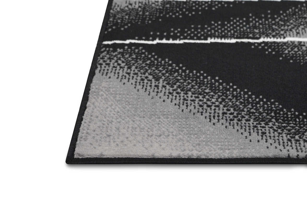 Contempo Crow medium area rug full view in room setting