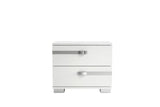 Dream Geo White Modern Contemporary Marble Top Solid Wood 5-Drawers Chest - Ella Furniture
