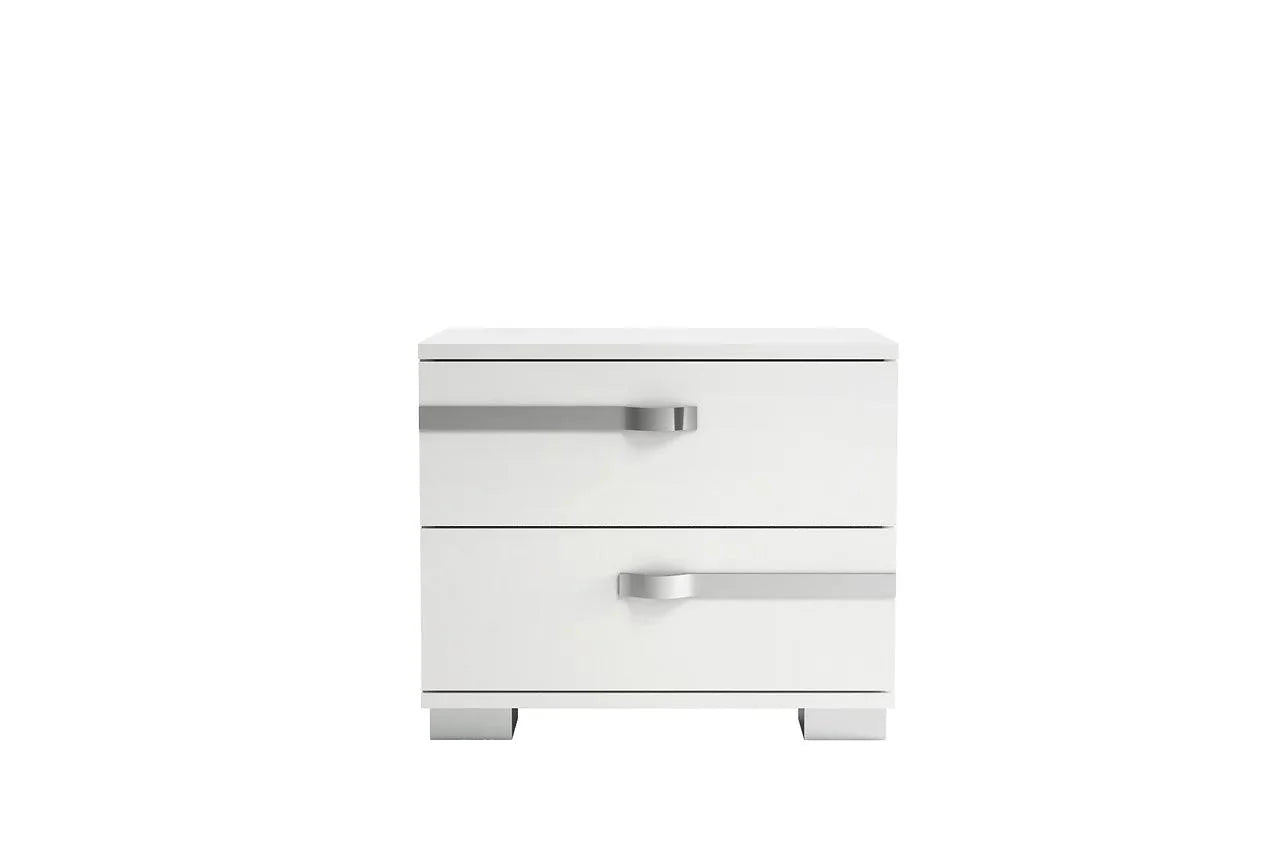 Dream Geo White Modern Contemporary Marble Top Solid Wood 5-Drawers Chest - Ella Furniture