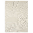 5x7 Skyler S623 Snow area rug by New Era, top view