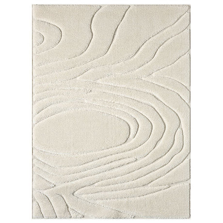 5x7 Skyler S623 Snow area rug by New Era, top view