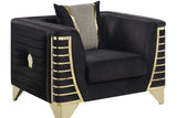 Detailed view showing plush pillows on Donovan set