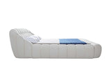 Modern bedroom featuring Bubbles white king bed
