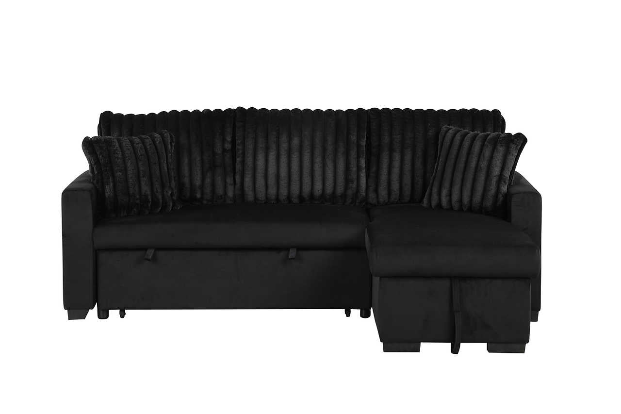 detail view highlighting Nori sectional sofa upholstery