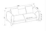 Stylus Ivory Living Room Set main seating arrangement