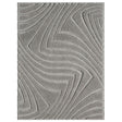 Skyler S620 Carbon 5x7 area rug folded corner view