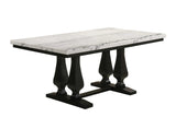 main view of Paro Blue Rectangular Dining Set dining room furniture