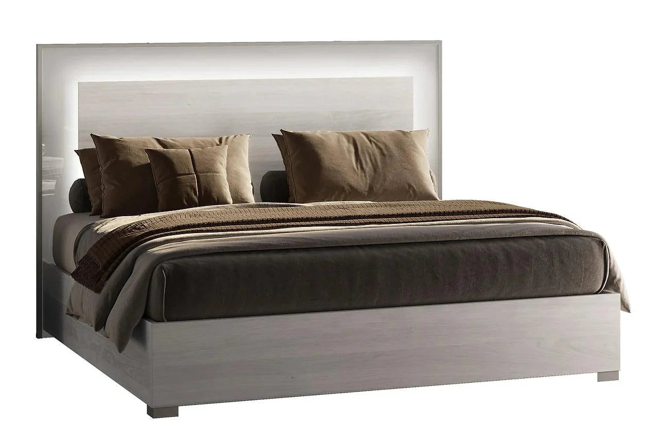 Tower White solid wood 2-drawer nightstand open drawer