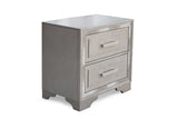main view of Miramar Gray Panel Bedroom Set bed