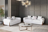 Stylus Ivory Living Room Set side view