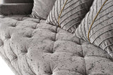 Elit Grey Chair with plush grey upholstery