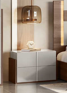 Aryan Beige Nightstand