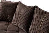 Elit Brown Chair fabric texture close-up