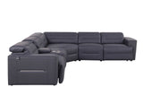 Side view showing left arm facing power recliner