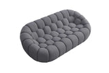 Bubbles Gray Boucle Living Room Set