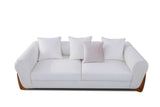 Stylus Ivory Living Room Set fabric texture close-up