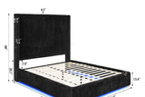 USB and Type-C charging ports on headboard