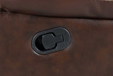 Delmar Brown Air Leather 3-Piece Reclining Set