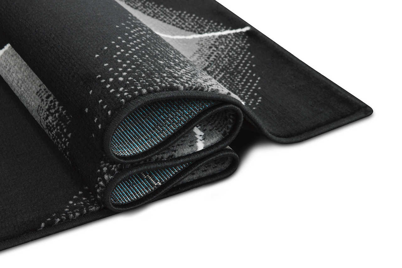 Close-up of Contempo Crow medium area rug texture and pattern
